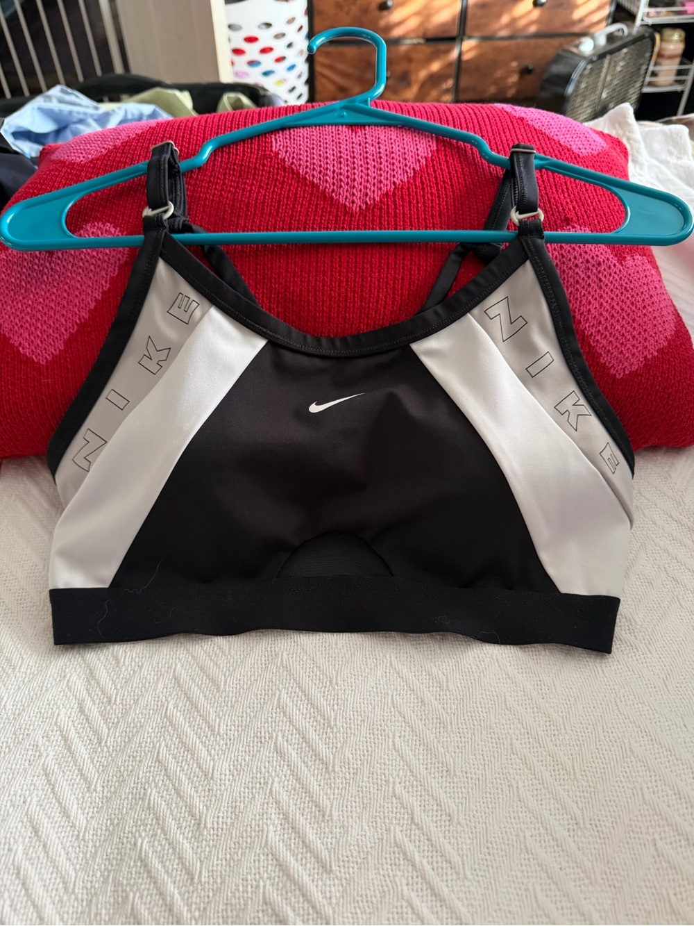 Nike Black and White Sports Bra
